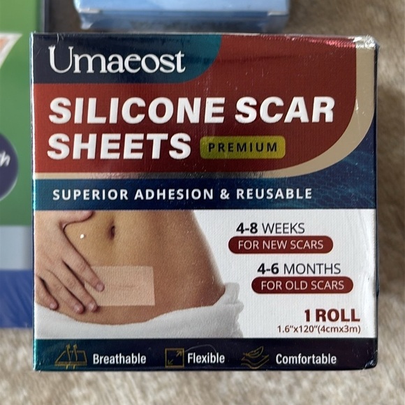 Brand New Lot of Silicone Scar Tape Sheets Advanced Treatment Scar Gel Cream - Picture 6 of 14